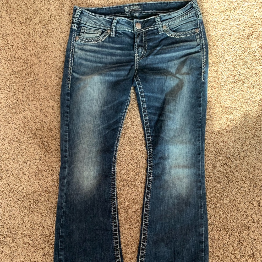Silver jeans!!